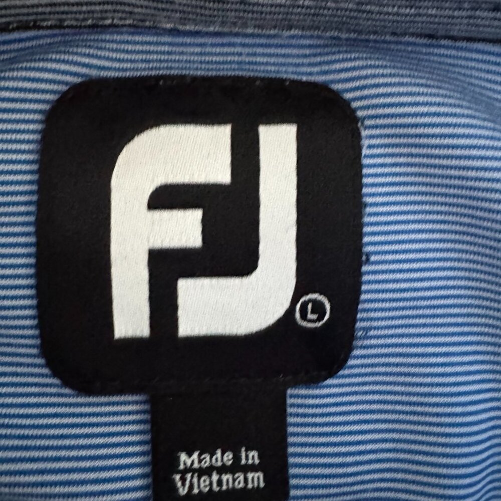 FootJoyLisle stripe collared golf shirt size Large - Picture 5 of 10